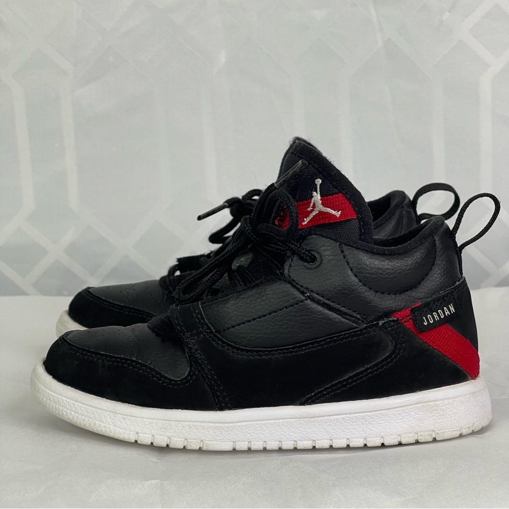 Jordan Access TD Black Gym Red White Leather Sneakers Size 12C Style AO1330-016